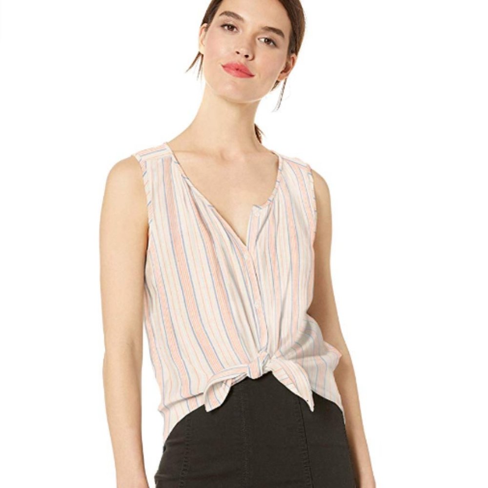 NWT Lucky Brand Striped Sleeveless Shirt, M